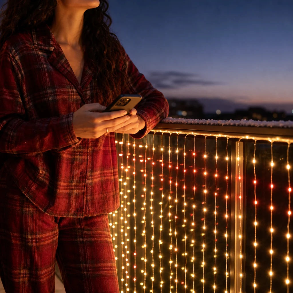 Glimmer LED String Lights | App-Controlled, Weather-Resistant for Outdoor Use 3