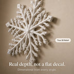 Glowflake 3D Wall Stickers | Glow-in-the-Dark Snowflakes Set 4