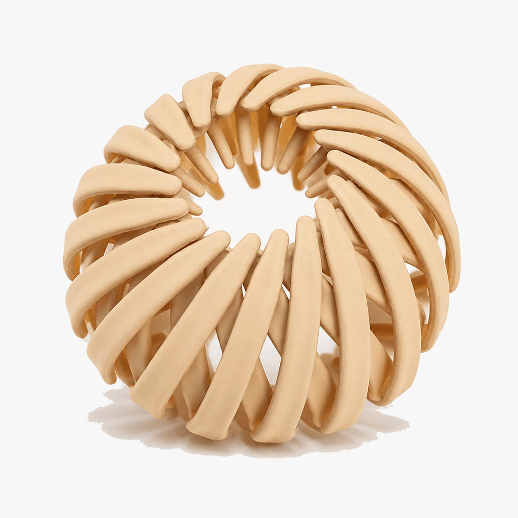 Lisa | Bird's Nest Hair Clip with Spiral Ribs