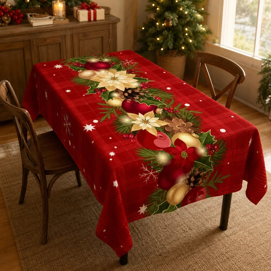 Havenly Christmas Tablecloth | Waterproof Printed Polyester 1