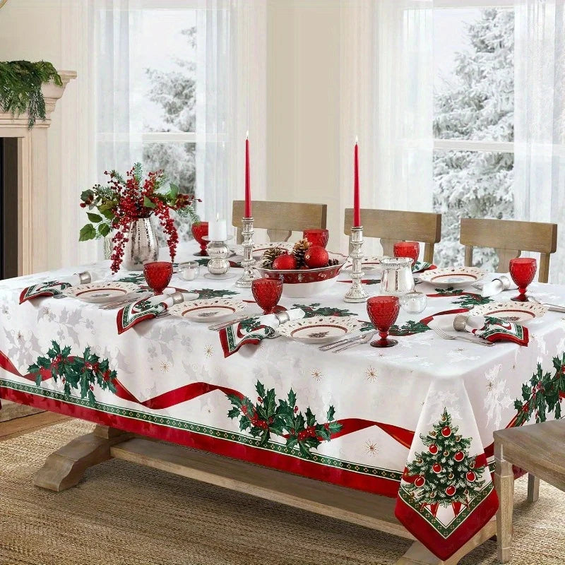 Havenly Christmas Tablecloth | Waterproof Printed Polyester 10