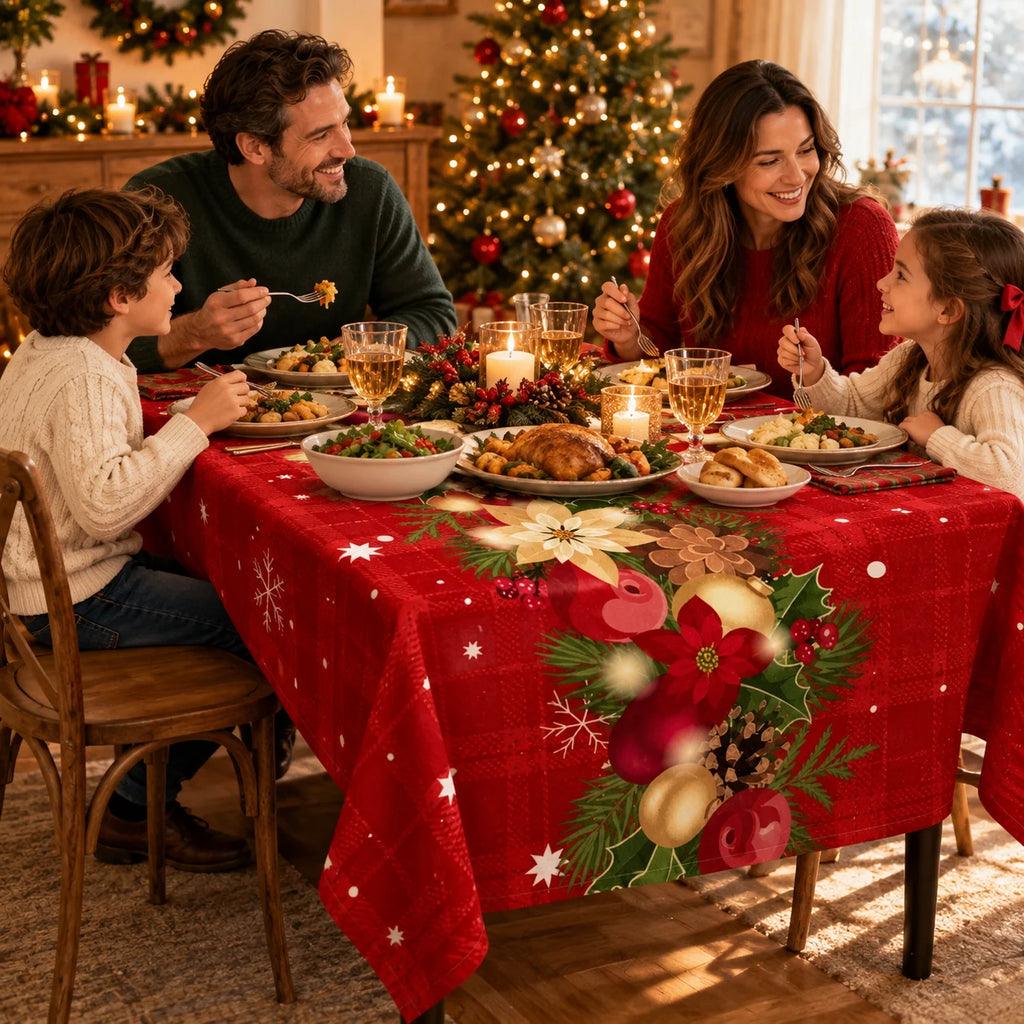 Havenly Christmas Tablecloth | Waterproof Printed Polyester 5