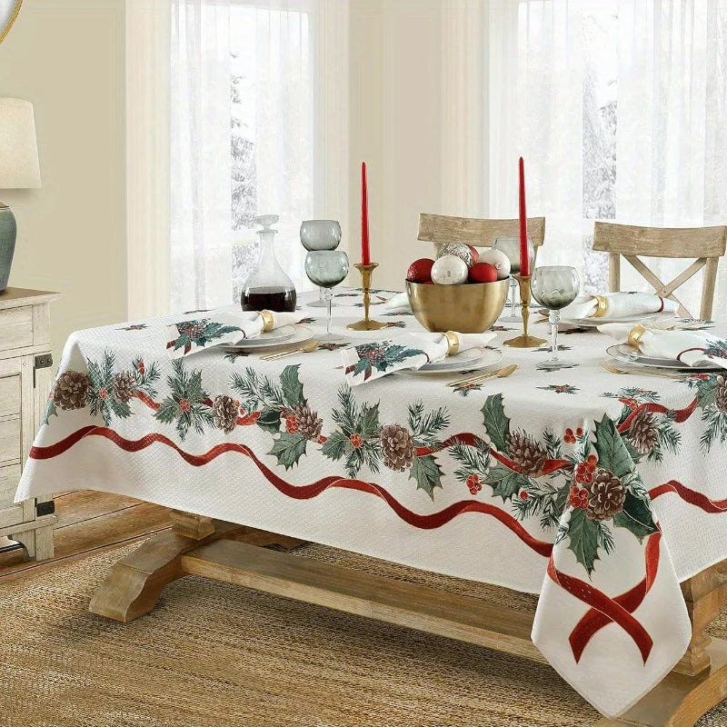 Havenly Christmas Tablecloth | Waterproof Printed Polyester 9