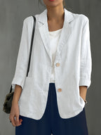 Jamie | Single-Button Blazer with Notched Lapels