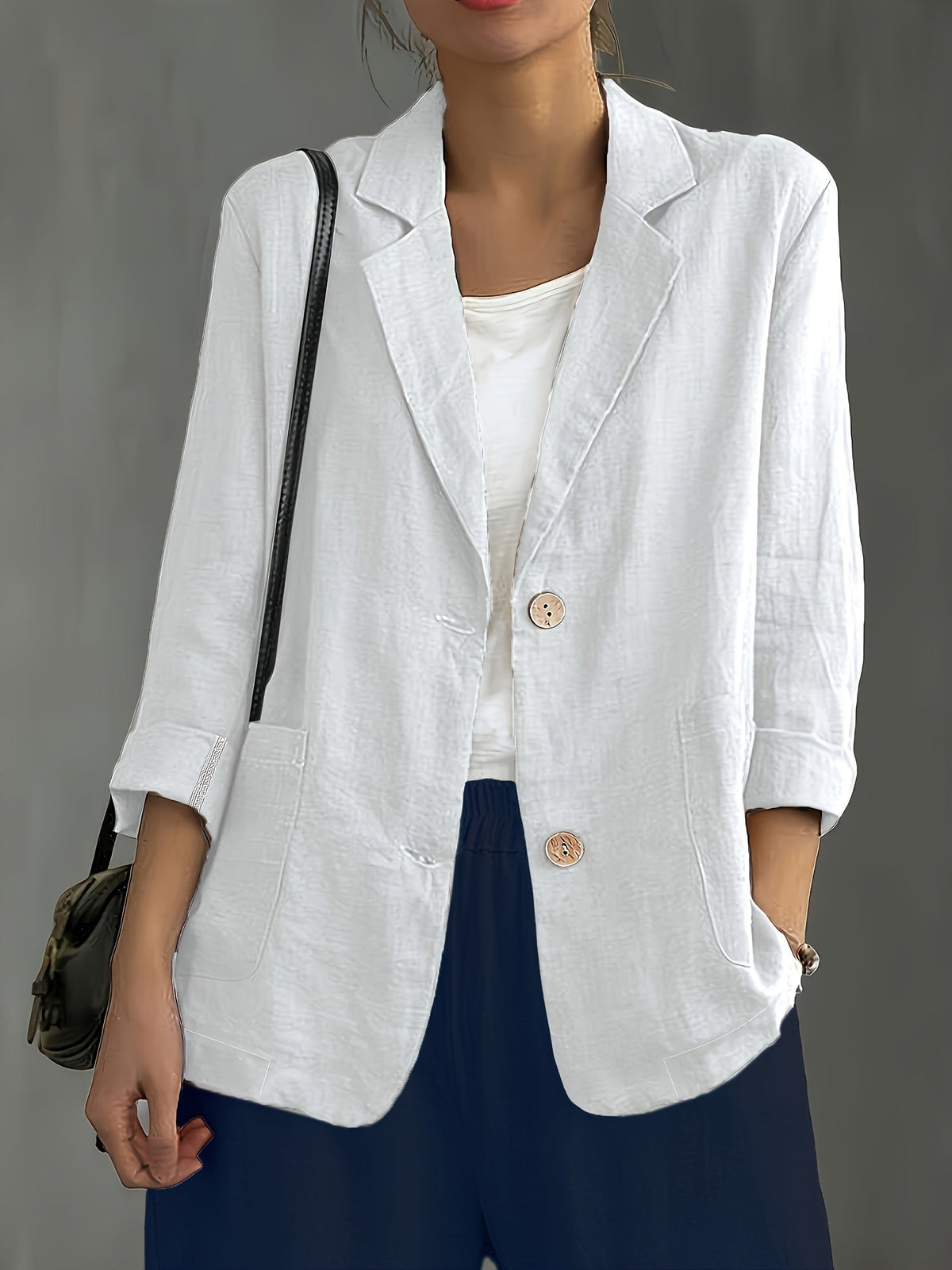 Jamie | Single-Button Blazer with Notched Lapels
