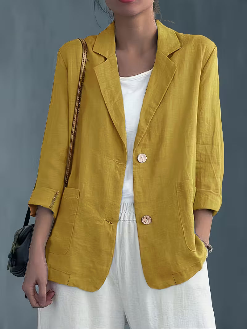 Jamie | Single-Button Blazer with Notched Lapels