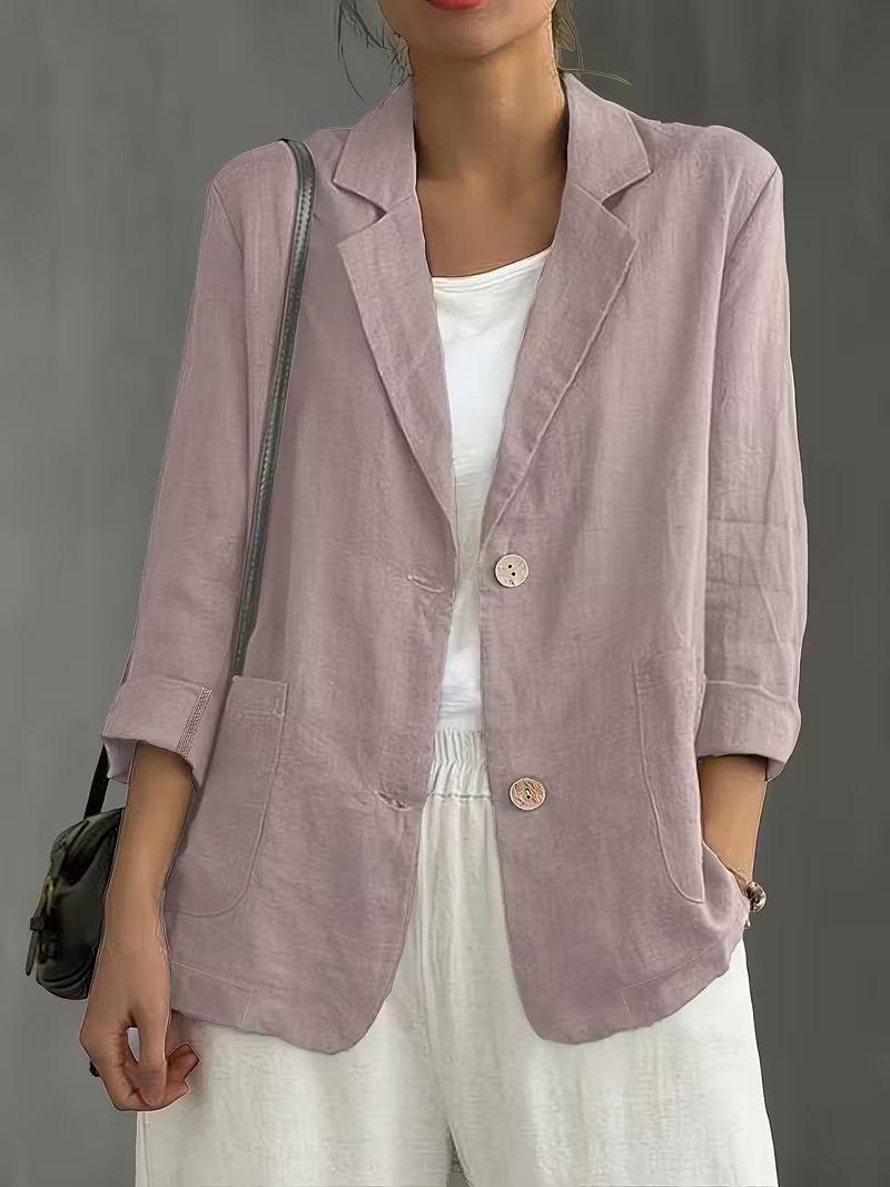 Jamie | Single-Button Blazer with Notched Lapels