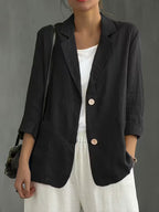 Jamie | Single-Button Blazer with Notched Lapels