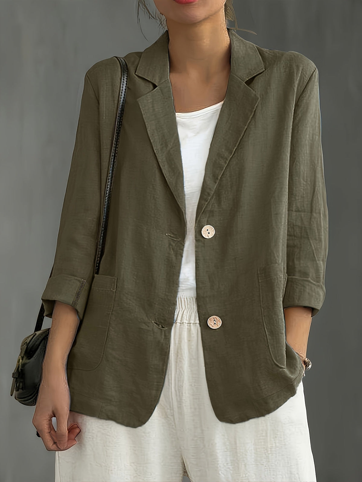 Jamie | Single-Button Blazer with Notched Lapels