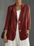 Jamie | Single-Button Blazer with Notched Lapels