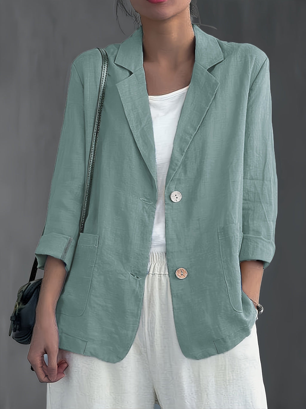 Jamie | Single-Button Blazer with Notched Lapels