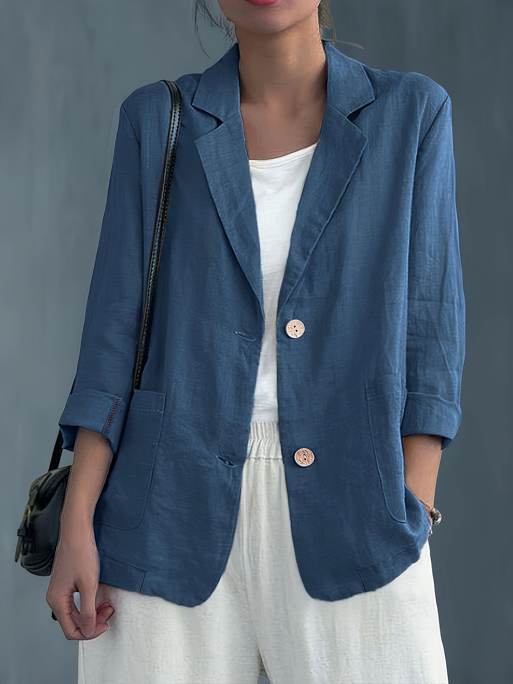 Jamie | Single-Button Blazer with Notched Lapels