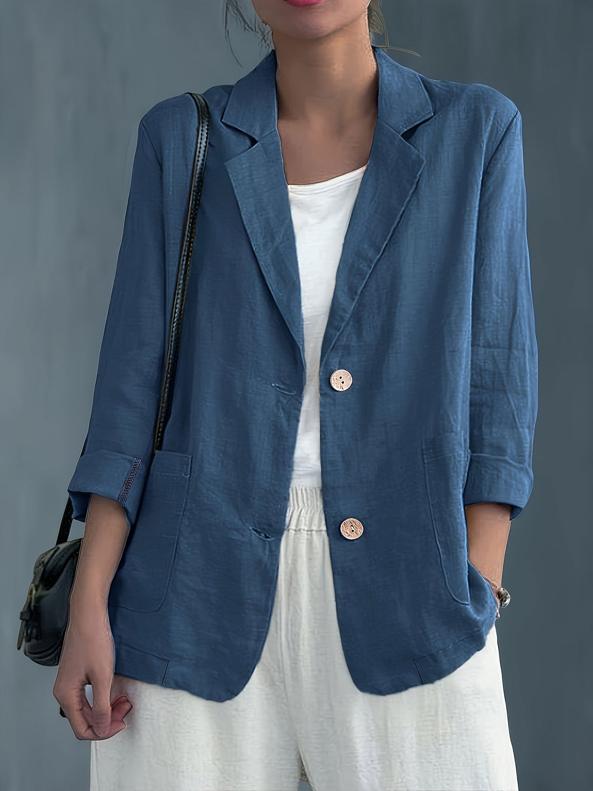 Jamie | Single-Button Blazer with Notched Lapels