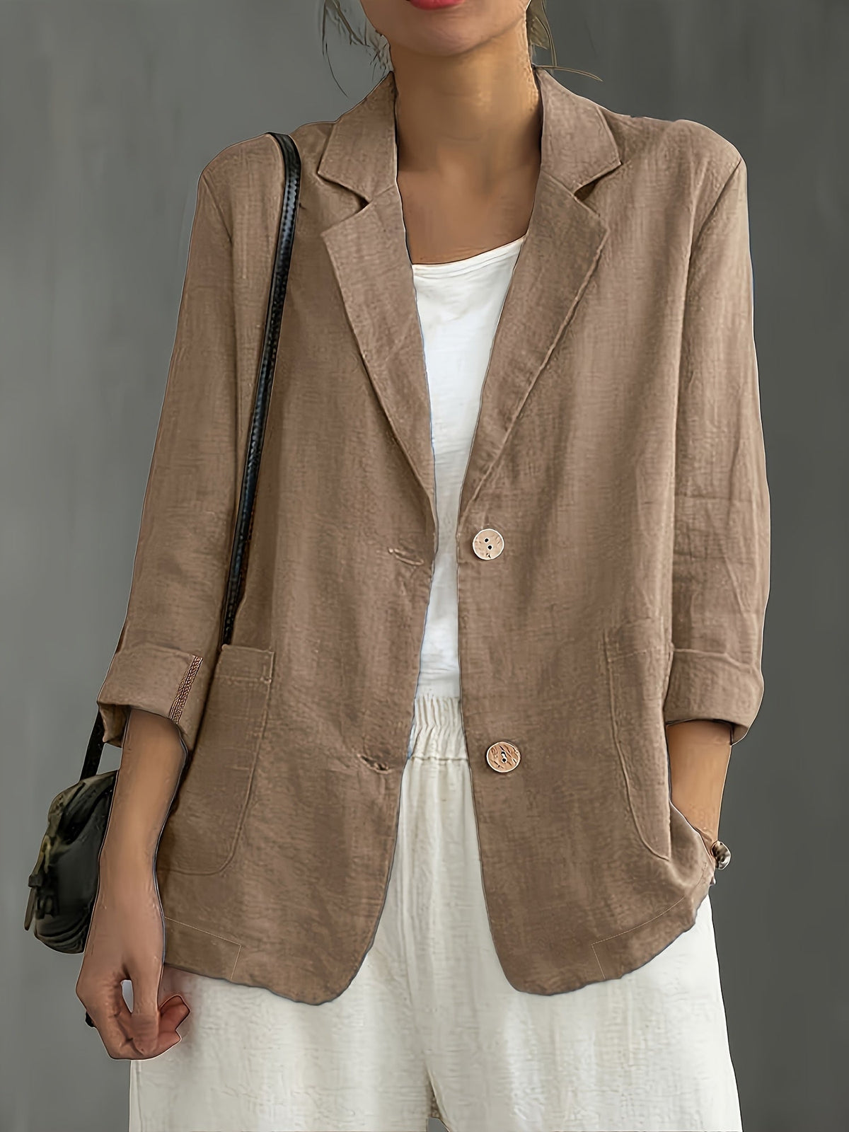 Jamie | Single-Button Blazer with Notched Lapels