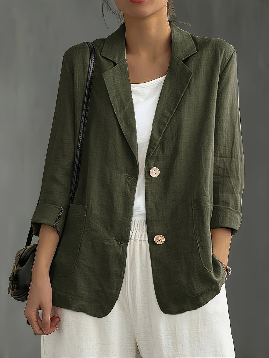 Jamie | Single-Button Blazer with Notched Lapels