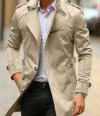 Blake | Slim-Fit Double-Breasted Wool Trench Coat