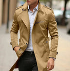 Blake | Slim-Fit Double-Breasted Wool Trench Coat