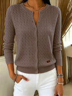 Cora | Cable Knit Cardigan with Buttons