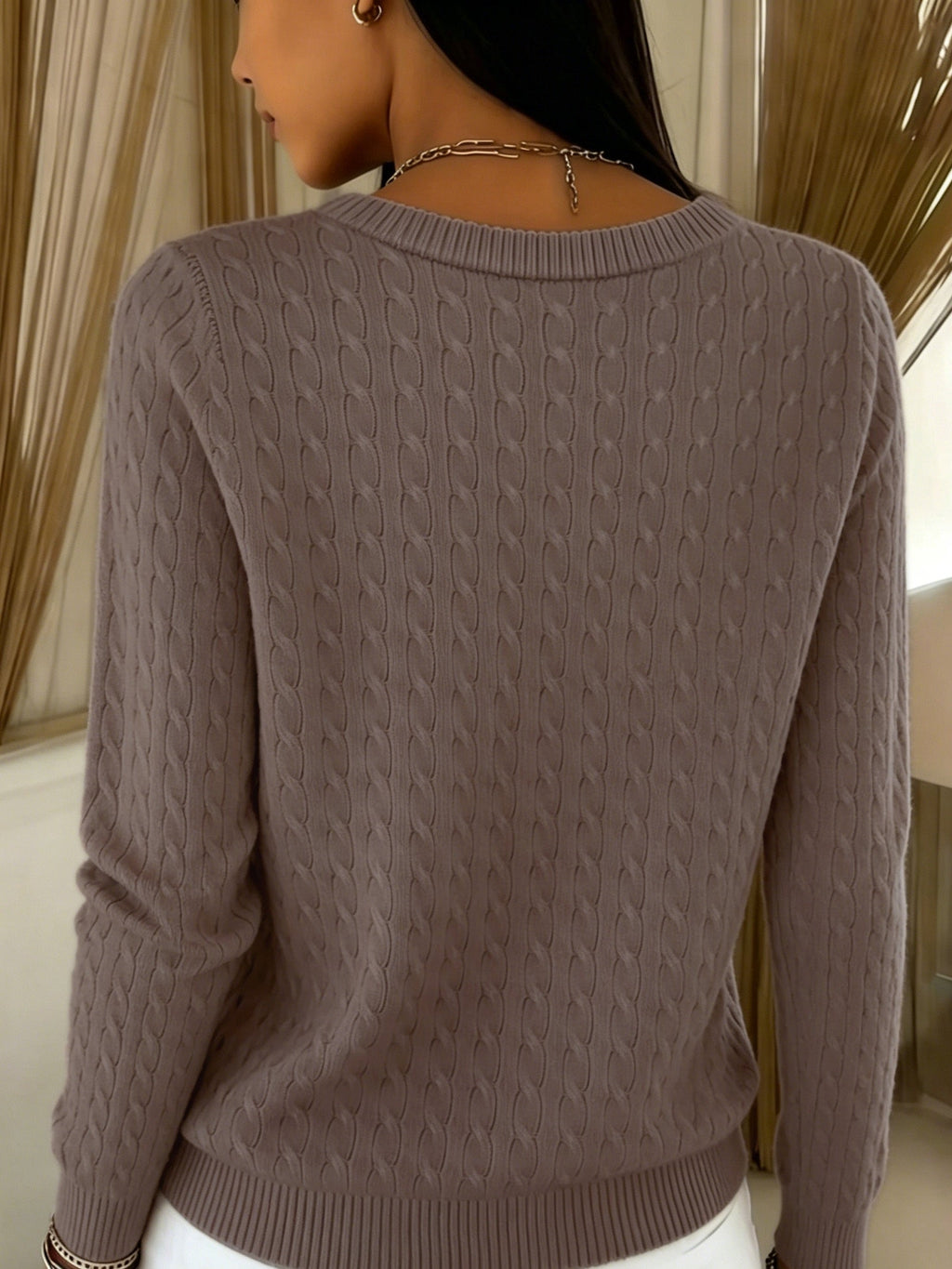 Cora | Cable Knit Cardigan with Buttons