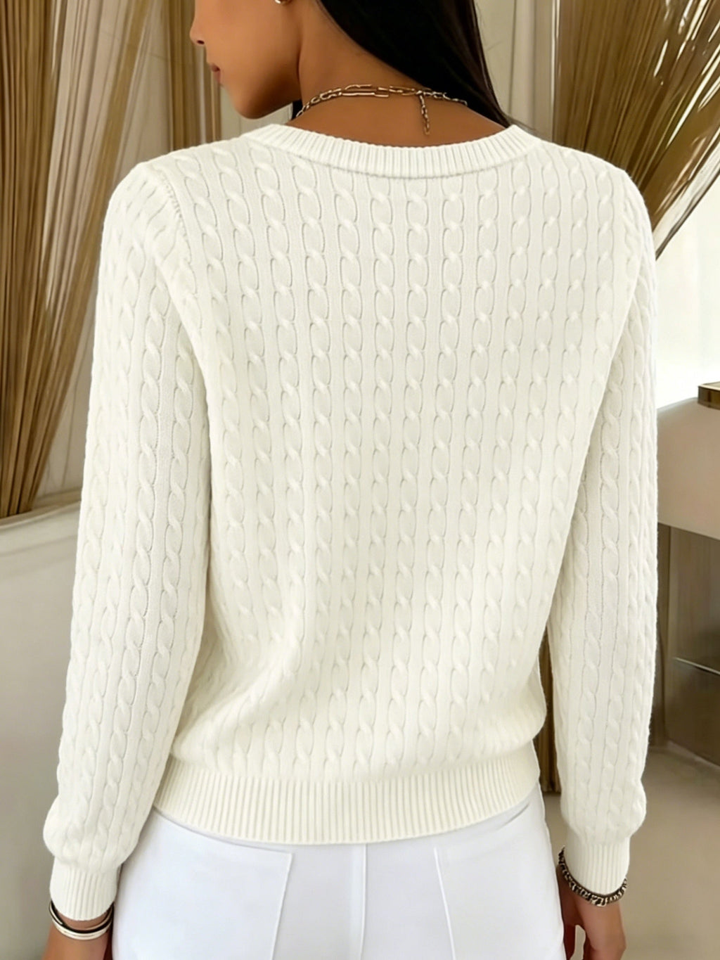 Cora | Cable Knit Cardigan with Buttons