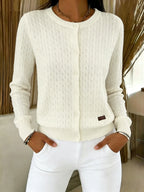 Cora | Cable Knit Cardigan with Buttons