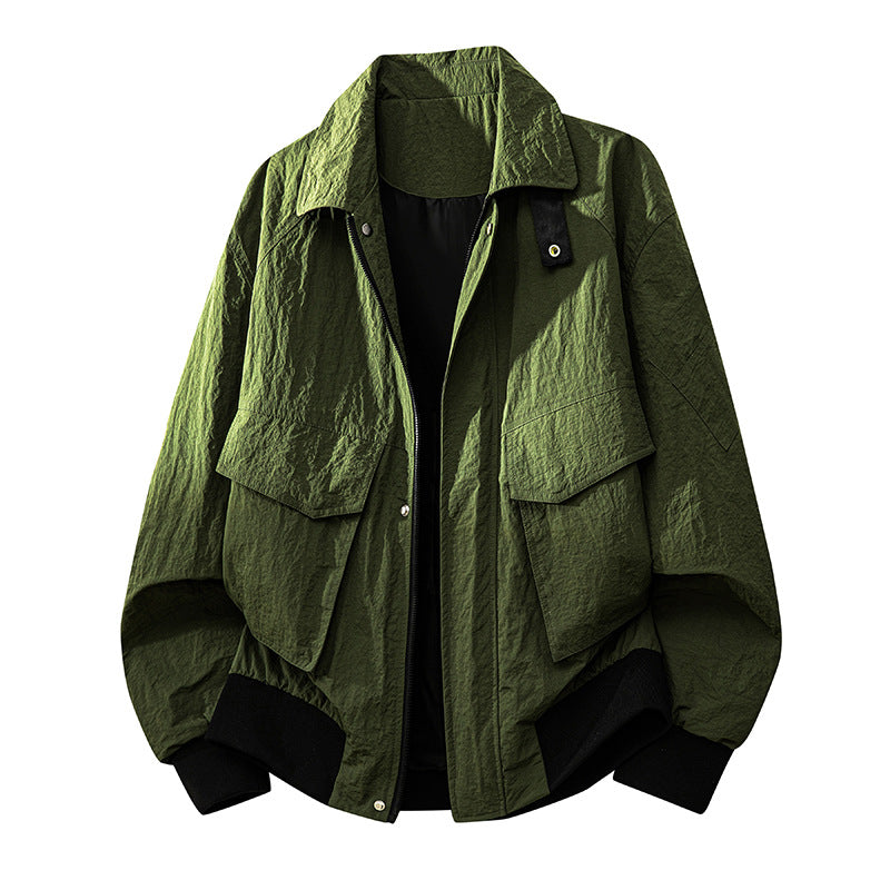 Aiden | Jacket with Flap Pockets and Ribbed Cuffs