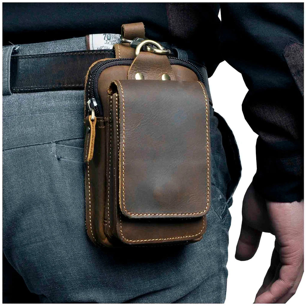 Carl | Belt Bag with Zipper, Carabiner, D-Ring