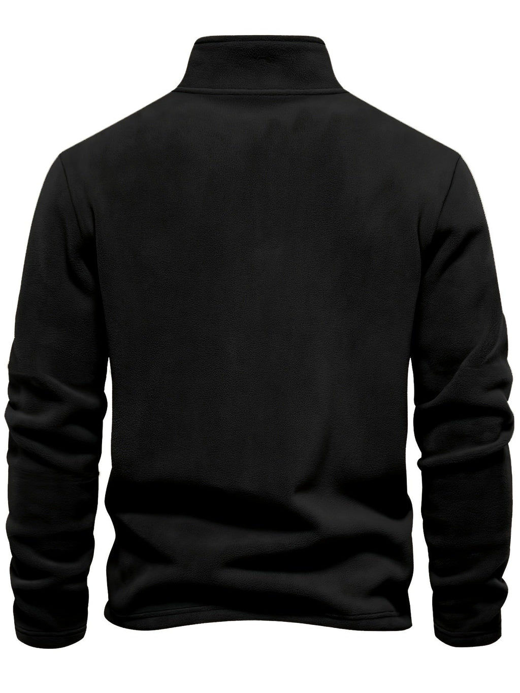 Hugo pullover med høj krave i sort, set bagpå