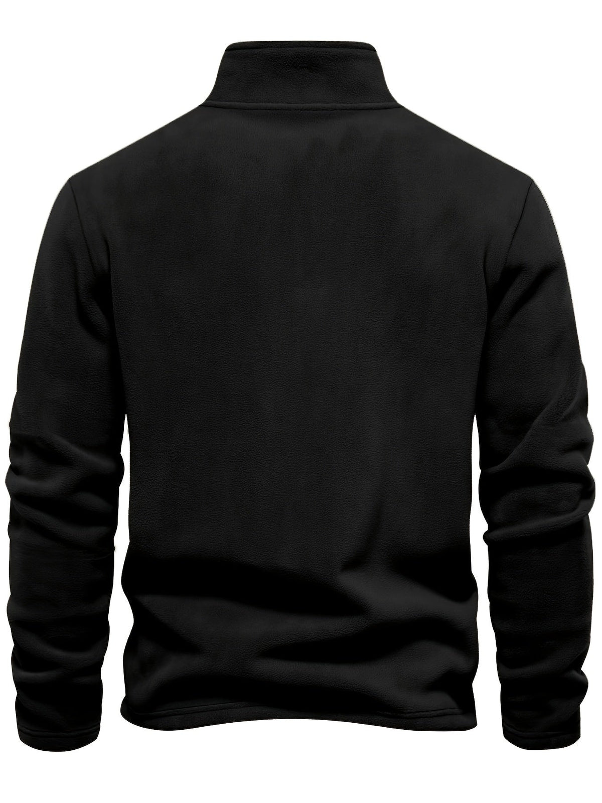 Hugo pullover med høj krave i sort, set bagpå