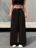 Ida Wide Trousers | High Waist, Pleated Design 0