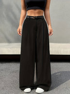 Ida Wide Trousers | High Waist, Pleated Design 0