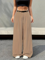Ida Wide Trousers | High Waist, Pleated Design 3