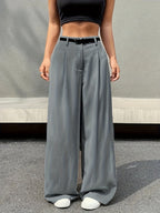 Ida Wide Trousers | High Waist, Pleated Design 4