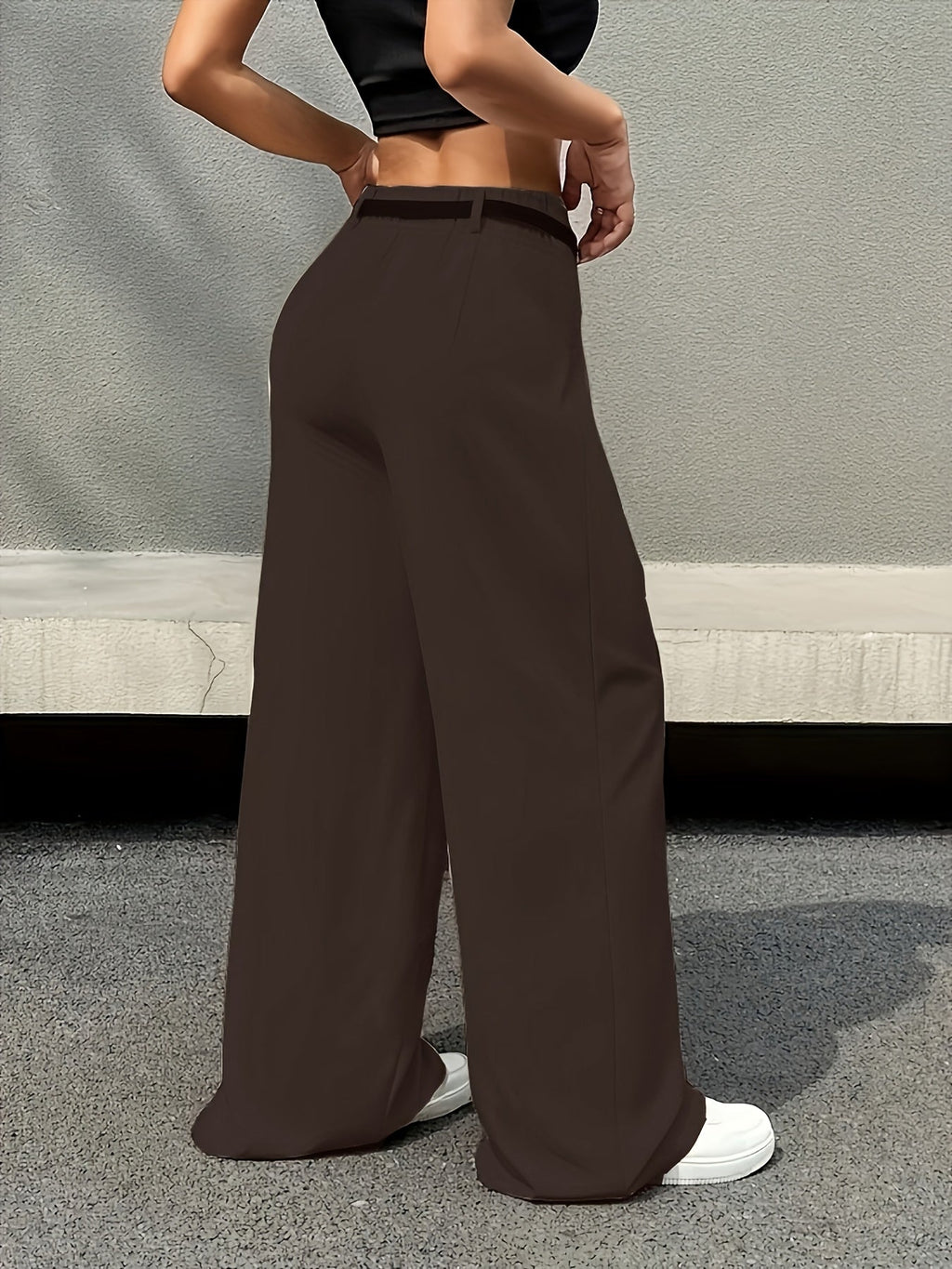 Ida Wide Trousers | High Waist, Pleated Design 6