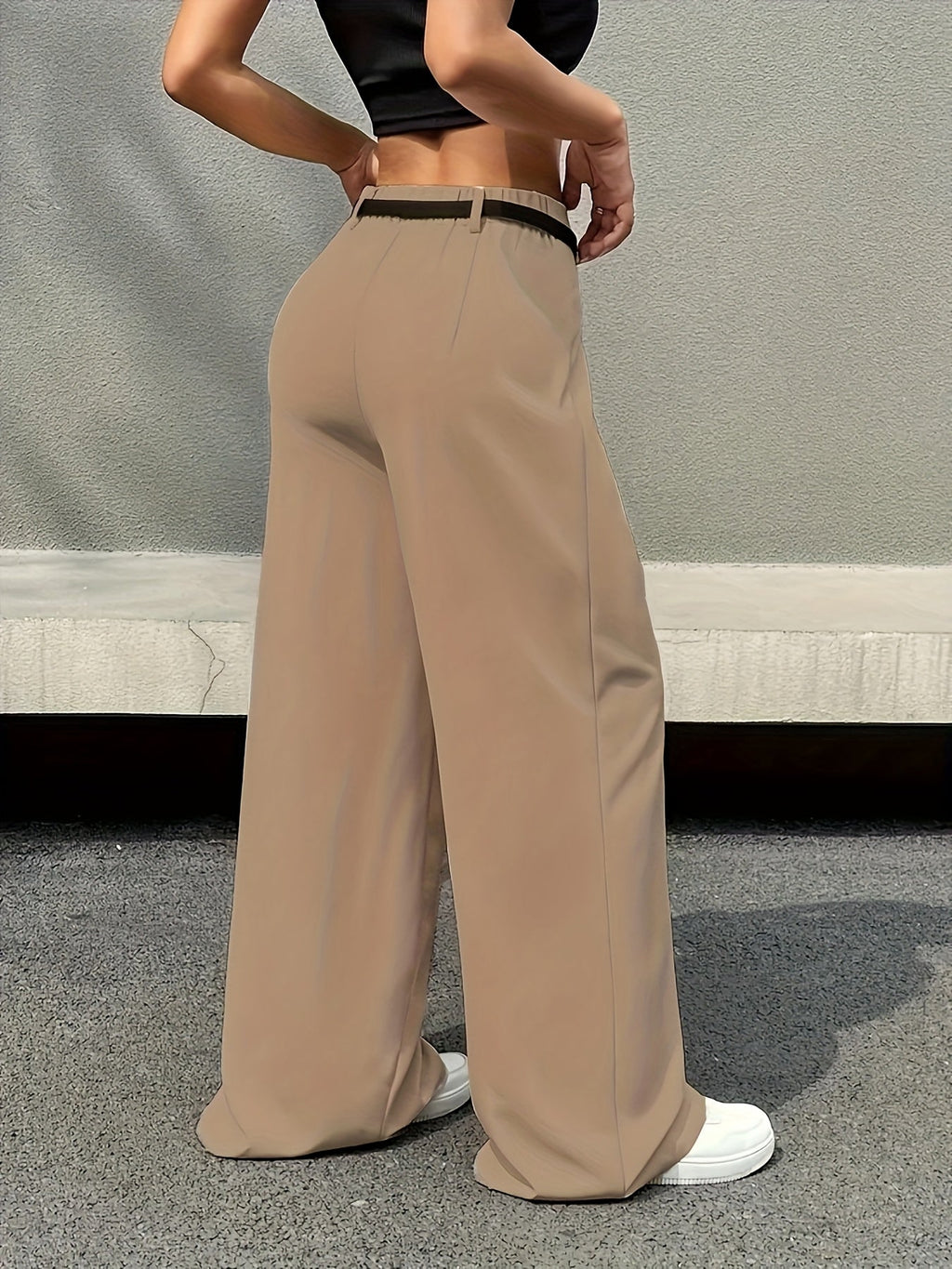 Ida Wide Trousers | High Waist, Pleated Design 7