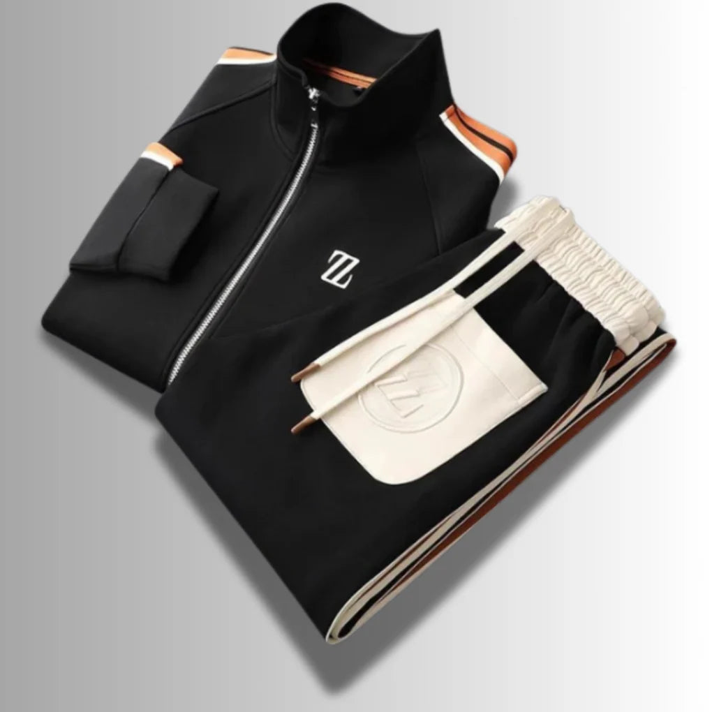 Dawson | Zip-Up Tracksuit with Contrast Stripes