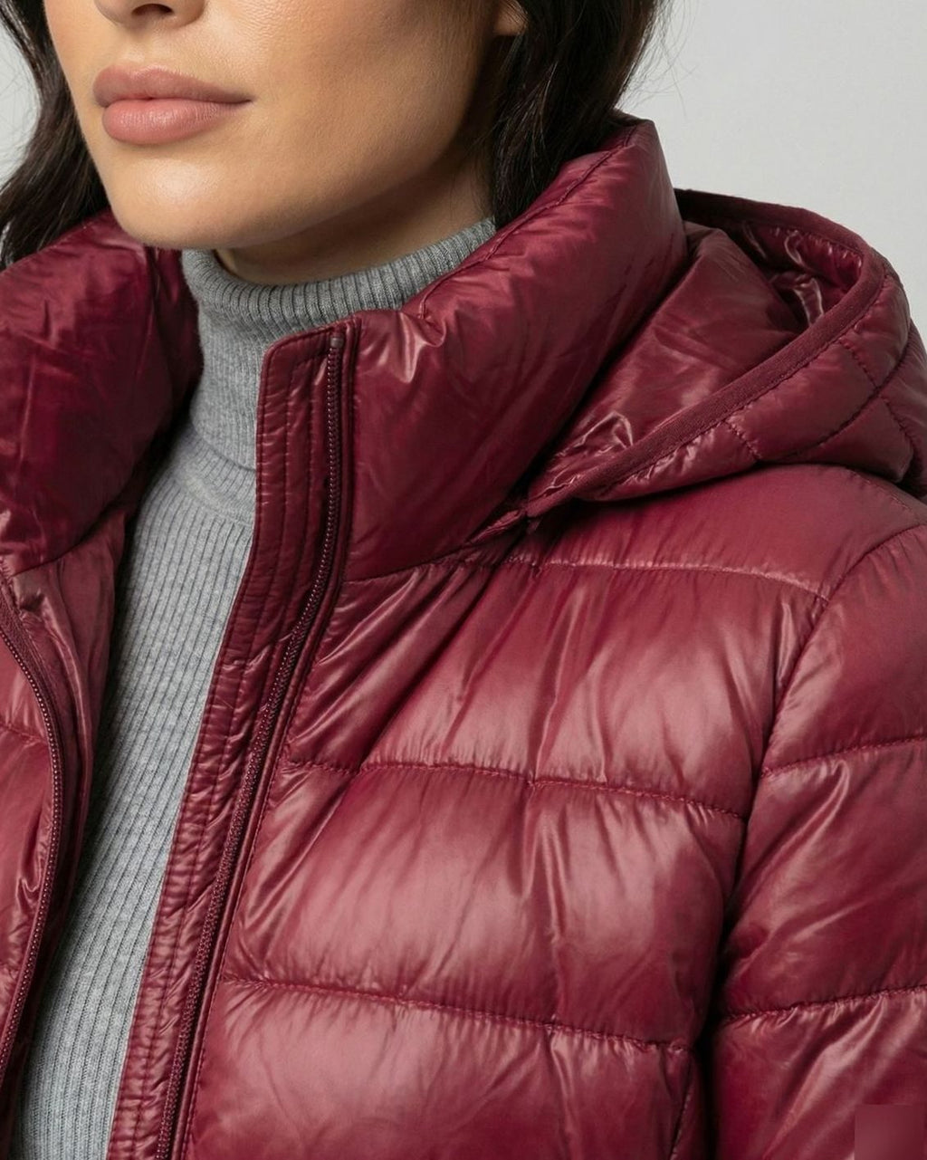 Rita | Quilted Puffer Jacket with Hood and Zipper