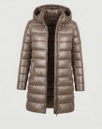 Rita | Quilted Puffer Jacket with Hood and Zipper