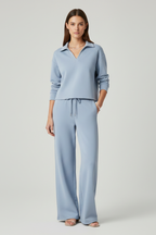 Kira | V-Neck Top and Wide-Leg Pants Set