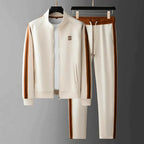 Dean | Contrast-Stripe Zip-Up Jacket and Pants Set