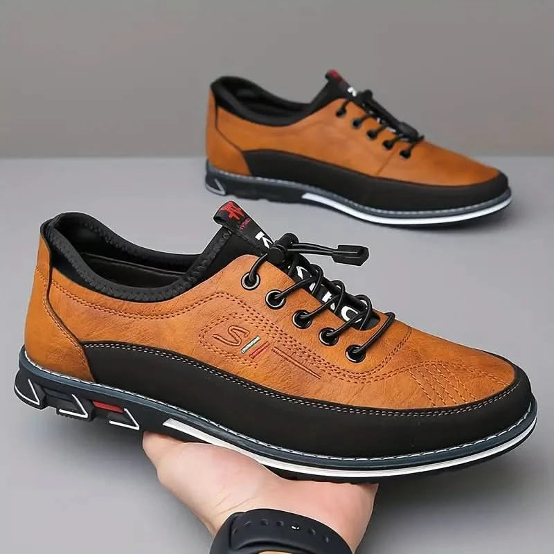Holden | Low Sneakers with Elastic Laces, Lugged Sole