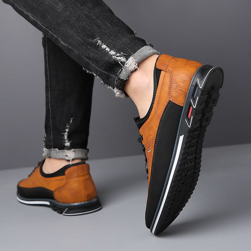 Holden | Low Sneakers with Elastic Laces, Lugged Sole