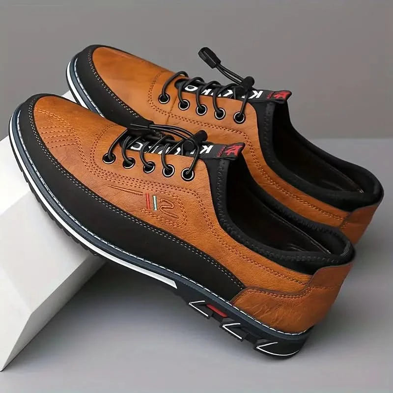 Holden | Low Sneakers with Elastic Laces, Lugged Sole