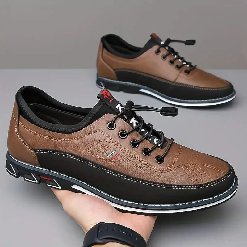Holden | Low Sneakers with Elastic Laces, Lugged Sole