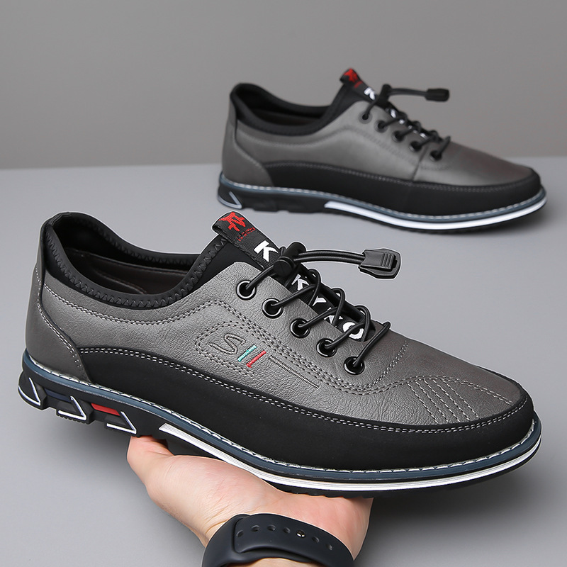Holden | Low Sneakers with Elastic Laces, Lugged Sole