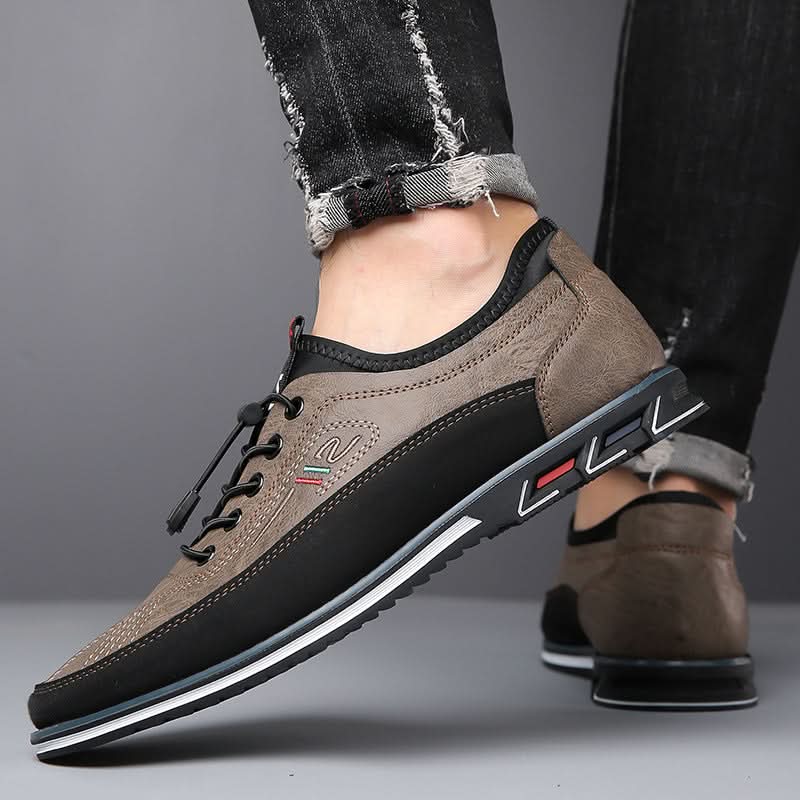 Holden | Low Sneakers with Elastic Laces, Lugged Sole
