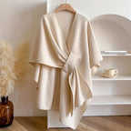Aspen | Poncho with Deep V-Neck and Asymmetrical Hem