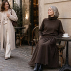 Lila | Turtleneck and Maxi Skirt Set in Fleece Knit