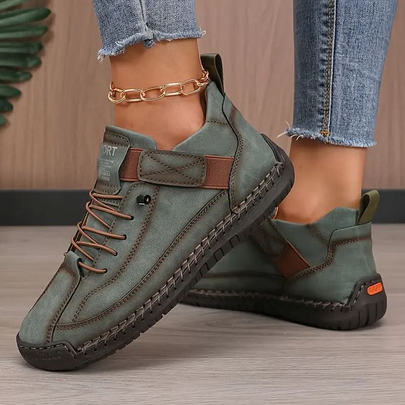 Jocelyn | Lace-Up Sneakers with Elastic Strap