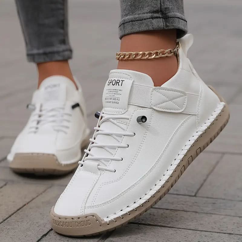 Jocelyn | Lace-Up Sneakers with Elastic Strap